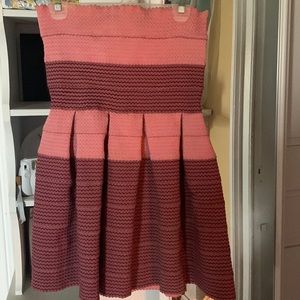 Pink stripped dress. Brand: Venus, Size:6